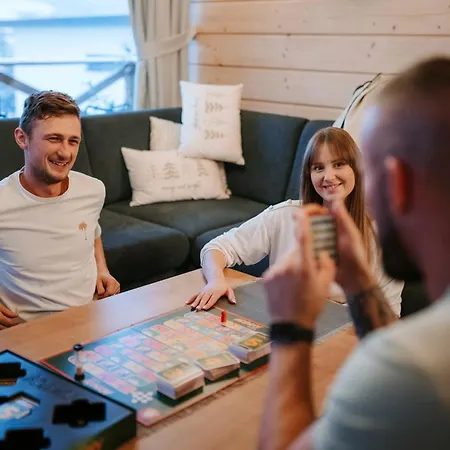 Zrub Azarka S Virivkou A Saunou Chalet Benus